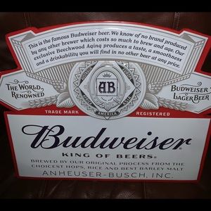 **** this item is no longer available****          The world renowned Budweiser
